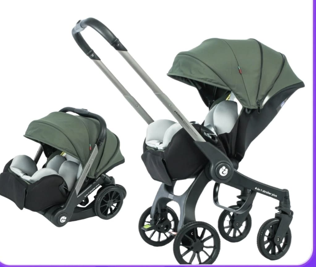 Kinderwagen Buggy met Autostoel Wandelwagen 4-in-
